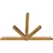 Ekena Millwork Kennewick Rough Sawn Timber Gable Bracket, Western Red Cedar, 108"W x 72"H x 4"D x 6"F, 16/12 Pitch GBW108X72X0406KEN00RWR - alternate 3